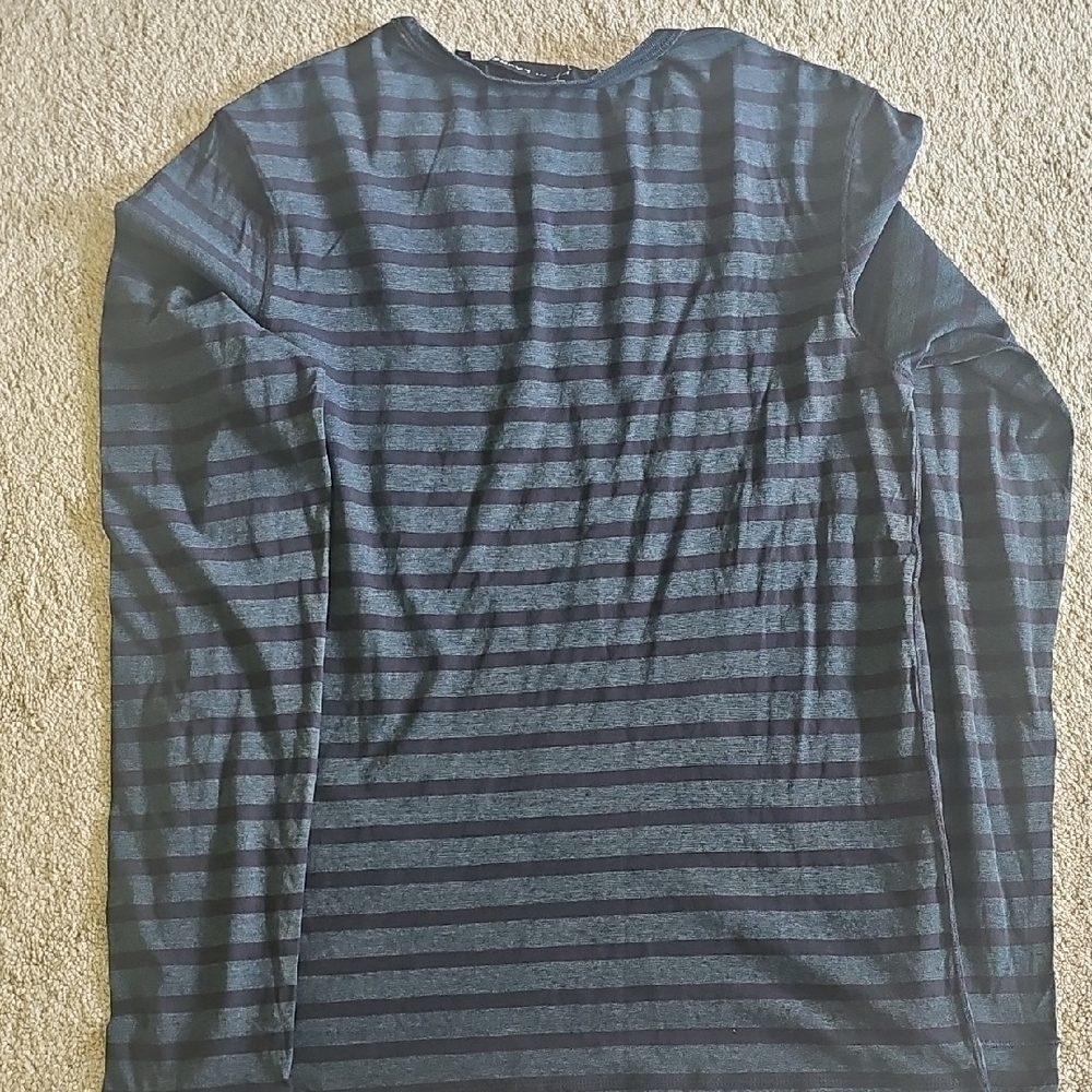 Ralph Lauren Black and Gray Striped Shirt - Picture 5 of 9